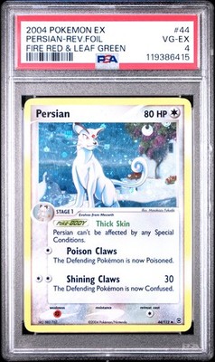 旧枠　超能力蛙　日FOIL4枚 Persian 44/112 FireRed & LeafGreen Reverse Holo for sale online | eBay