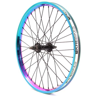 KHE BMX Oil Slick Vorderrad – 10mm Achse, 32mm Doppelkammer Felge, 760g - Bild 1 von 4