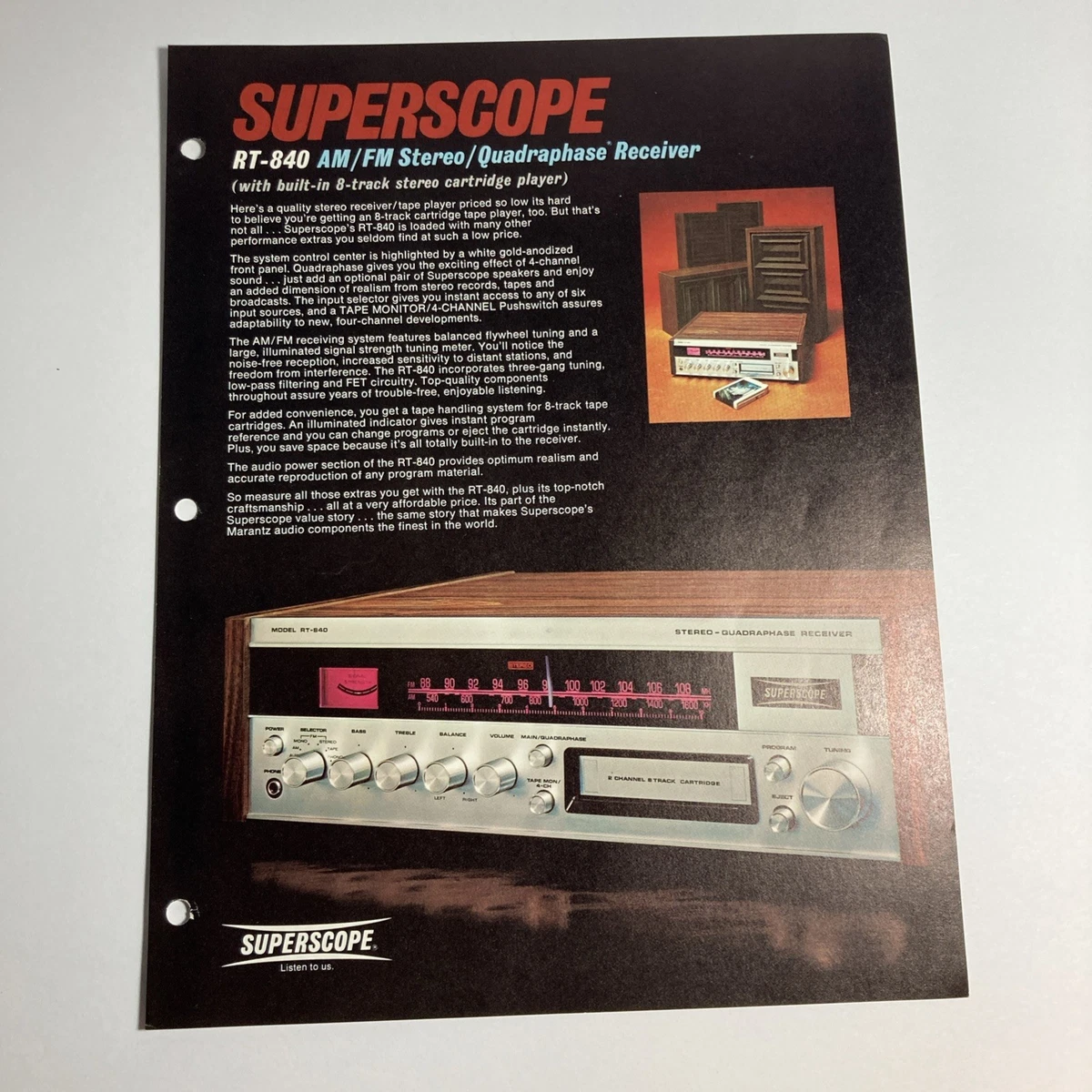 Superscope Vintage Audio & Video Electronics for sale | eBay