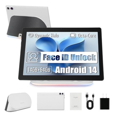 Tablet 10.1'' Android 14 Tablet 14+64GB Quad Core 1280×800 w/ Speaker HD IPS WIFI