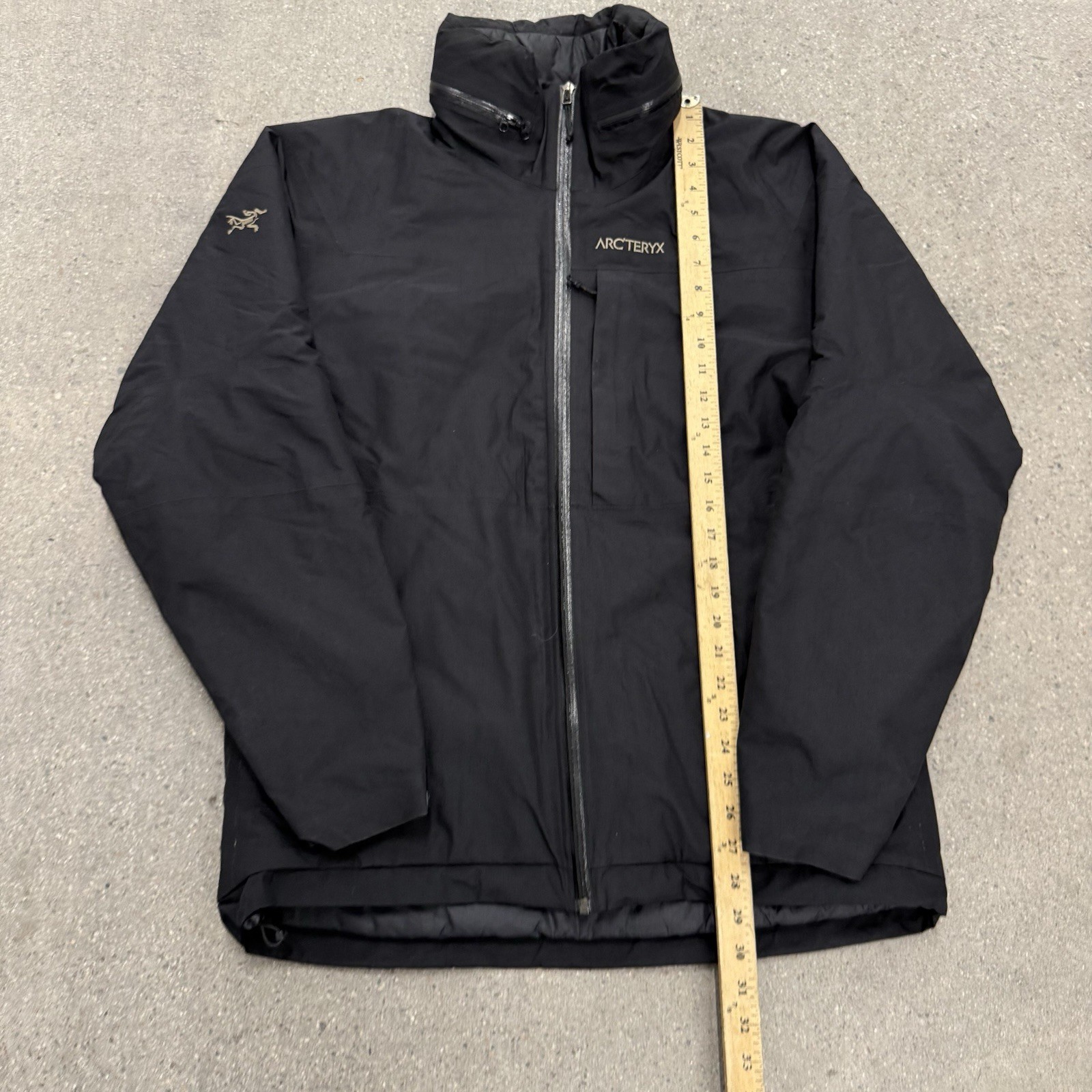 Giacca uomo vintage Arc'teryx Gore Tex Primaloft taglia media nera