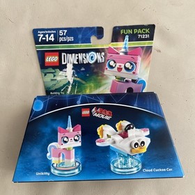 LEGO Dimensions: Lot of 2 , 71213 Bad Cop, 71231 Unikitty Fun Pack NEW!!!