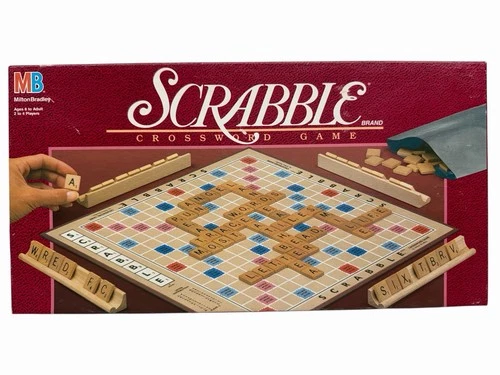 Vintage Scrabble Board Game- 1989 Edition by Milton Bradley Verified Complete