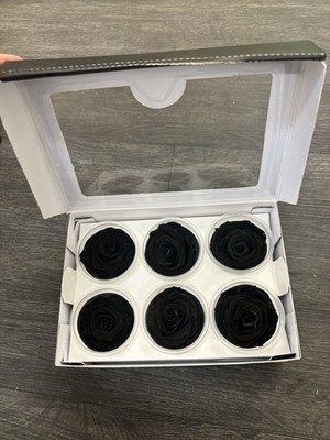 preserved Eternal  Infinity real black rose Anniversary Birthday Art craft