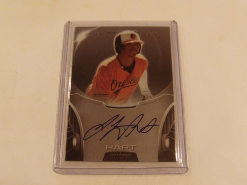 2013 Bowman Sterling Propsects Josh Hart On-Card Autograph Orioles Auto #BSAP-JH - Picture 6 of 7