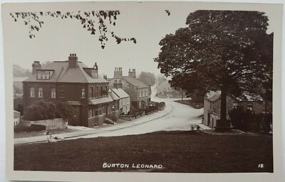 Burton Leonard. W. Bramley. Nr. 12. Echtfoto. Postkarte. North Yorkshire.