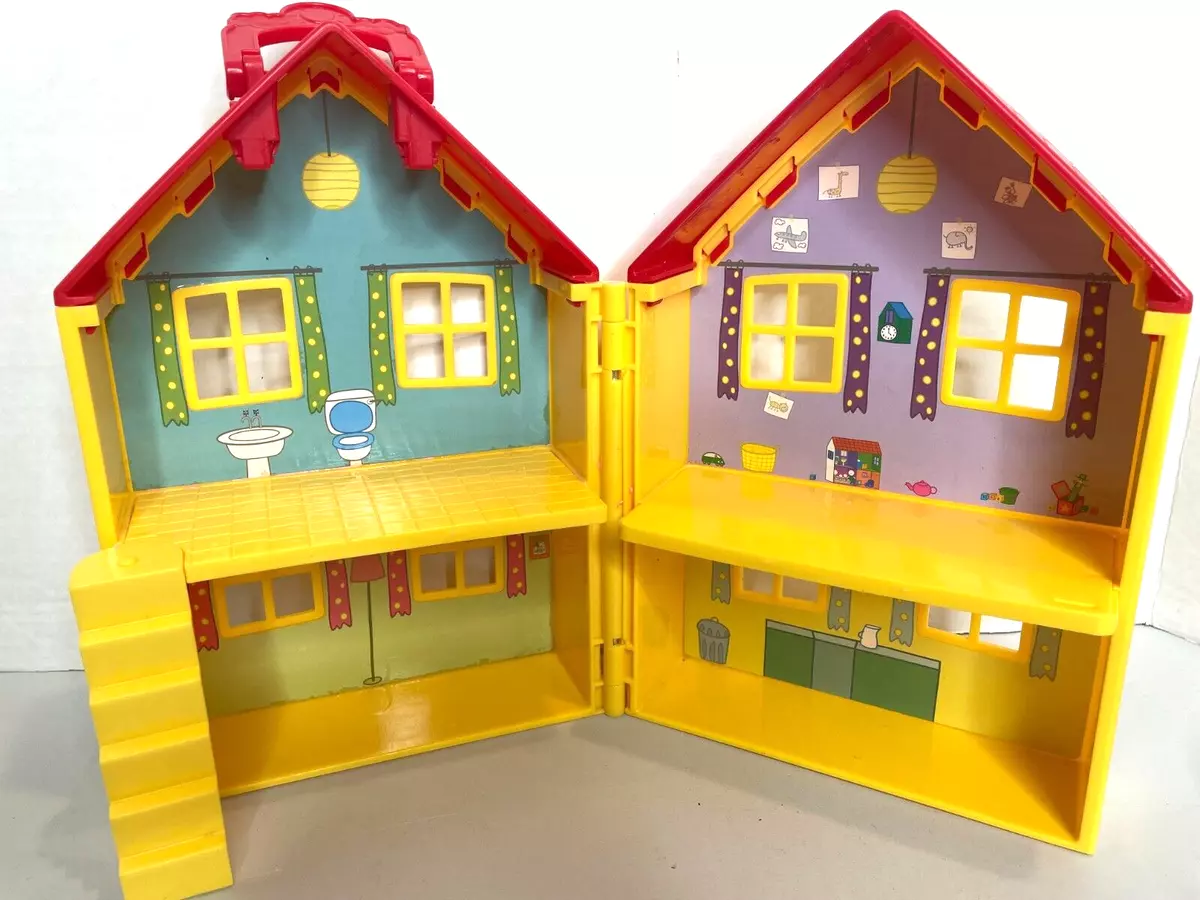 Peppa Pig's Deluxe Fold-n-Carry Deluxe Yellow House Mattel 2013 House only