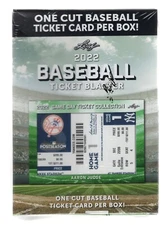 2022 LEAF BASEBALL TICKET FACTORY SEALED BLASTER BOX *ONE CUT TICKET CARD*