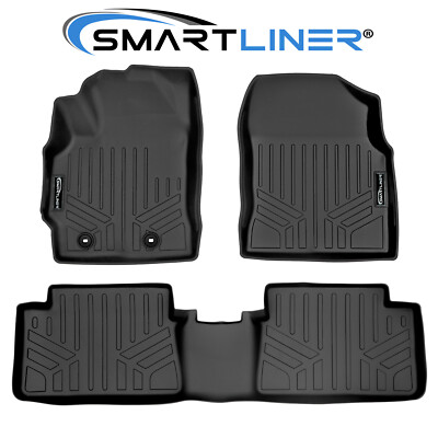 SMARTLINER Custom Fit Floor Mats 2 Row Liner Set OEM 2017-2018 Toyota Corolla