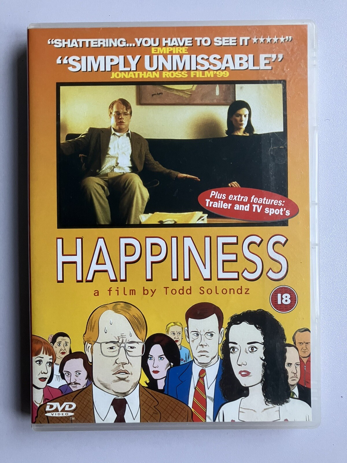 Happiness (DVD) Todd Solondz Philip Seymour Hoffman **RARE**