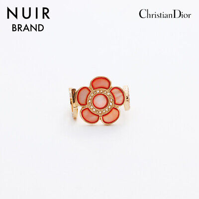 Dior Rhinestone No. 13 Flower Pink Ring Used NUIR-0 | eBay Dior Rhinestone No. 13 Flower Pink Ring Used NUIR-0 | eBay