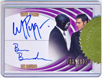 Farscape Through Wormhole Wayne Pygram Ben Browder Dual Autograph Incentive #DA2