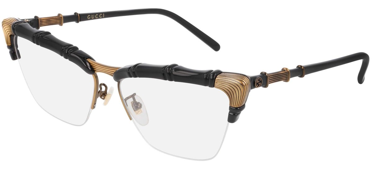 New Gucci GG0660O 001 Black & Gold Eyeglasses 58/15/140 | eBay display picture 1