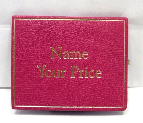 Leather Desk  or Counter Sign Name Your Price 5"x4"