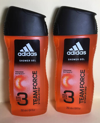 Adidas Team Force in Shower Gel Team Force fl oz Orange Extract  Pk