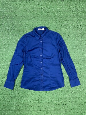 The Limited Essential Women s Size Petite Small Blue Button Down