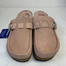 Birkenstock New w/ Box Buckley Shearling Soft Pink Suede Narrow Select Size