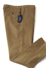 Polo Ralph Lauren Stretch Pants New Ghurka Brushed Suede Texture 38/34 NWT $145