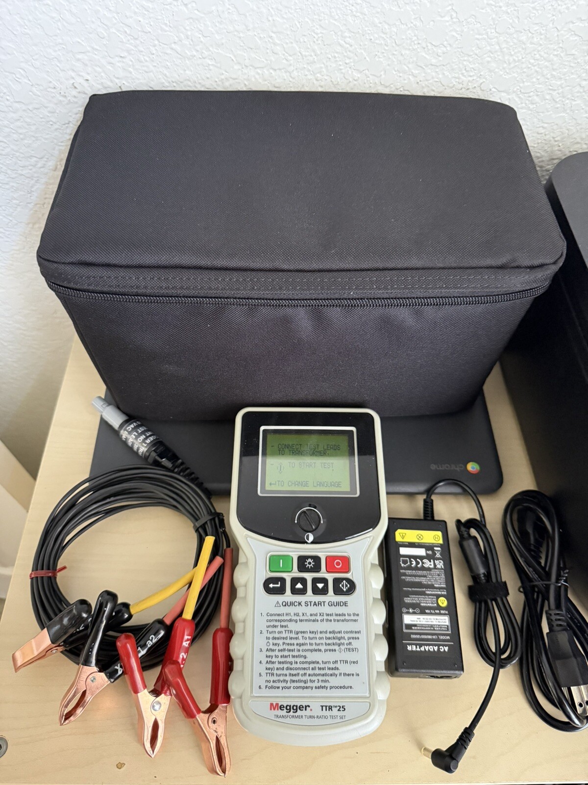 MEGGER TTR-25 SINGLE & THREE PHASE TRANSFORMER TURN-RATIO TEST/ FREE SHIPPING