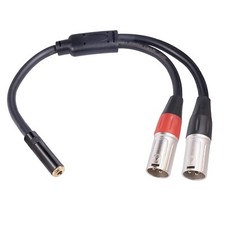 TC227YXK402-03 Cable de audio macho de 3,5 mm hembra a doble XLR de 3 pines