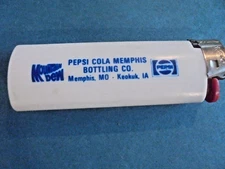 Pepsi Cola Memphis Bottling Co - Memphis MO & Keokuk IA BIC Advertising Lighter