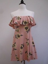 Urban Outfitters Dress New Size Medium Pink Floral Coastal Granny Boho Spring