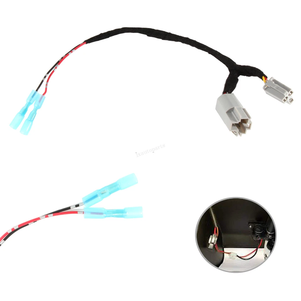 12 Volts Power Adapter Wiring Harness Switch Connector Plug For Dodge Challenger - Image 3 of 4