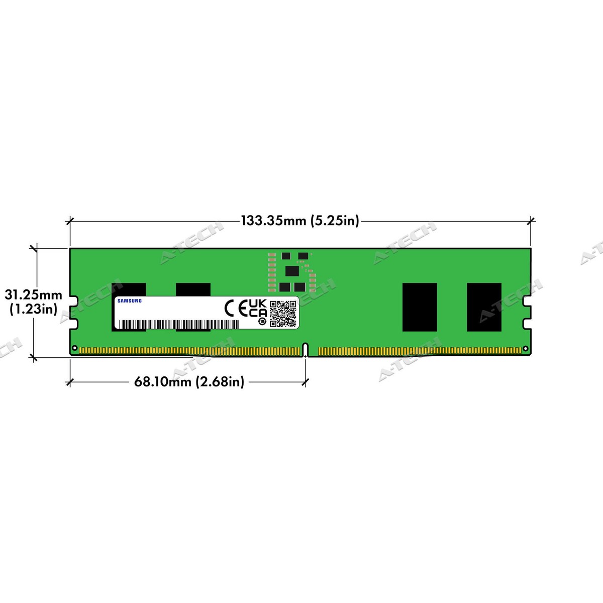 Samsung 8GB DDR5 DIMM M323R1GB4BB0-CQK M323R1GB4BB0-CQKOL Desktop
