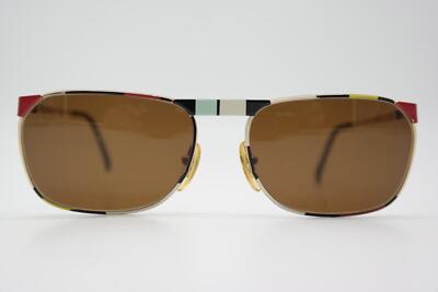 Vintage Sonnenbrille Casanova MC 3 Gold plated Gold Mehrfarbig Oval sunglasses