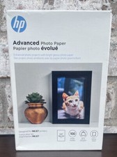 HP Advanced Photo Paper For Inkjet Printers 100 Sheets Glossy 4 x6 Sealed Box