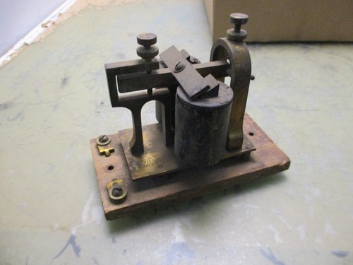 Antik J.H. Bunnell Mainline Eisenbahn Telegraph Echolot (#55) [4*D-16.5] - Bild 3 von 5