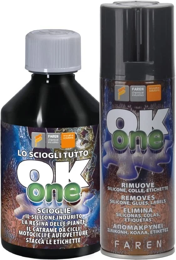Faren - OK ONE - Sciogli Silicone Etichette Colla Mastice Resina - 250ml - Immagine 4 di 4