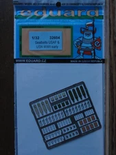 1/32 Eduard SEATBELTS: USAF & USN AIRCRAFT, WWII Early. *COLOR Photo Etch USAAC