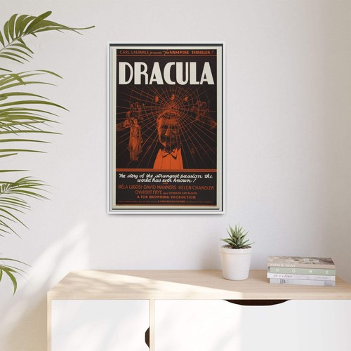 Cult Classic Large Gallery Framed Canvas 20" x 30" Movie Poster Art - Dracula Or - Picture 7 of 10