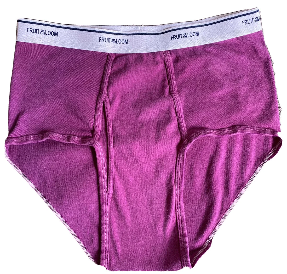 Men's Fruit Of The Loom Underwear Briefs:Dark Purple Eggplant, Size 2XL