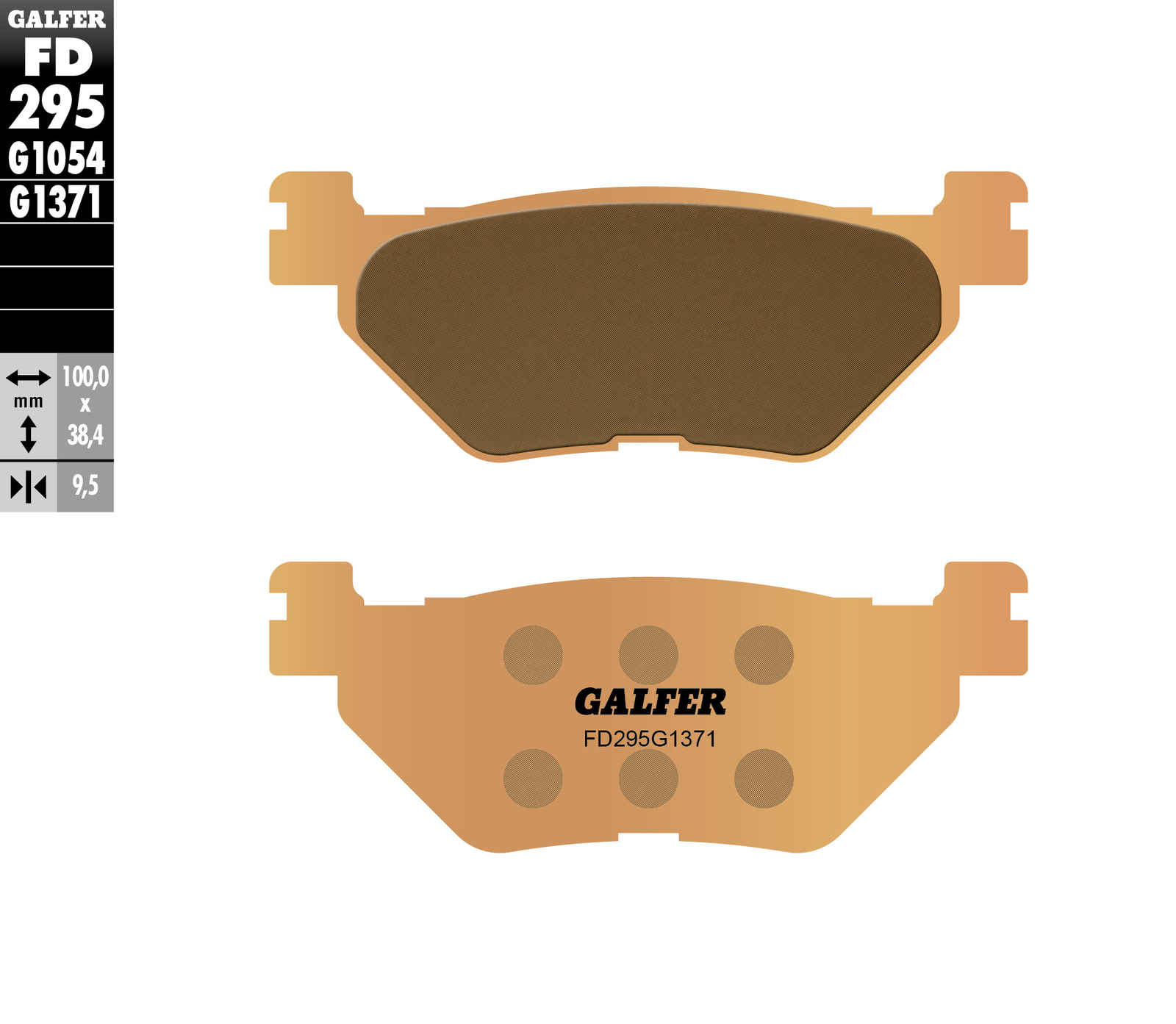 Plaquettes de frein KH319/2 Sintered Metallic Gold moto routière plaquette frittée