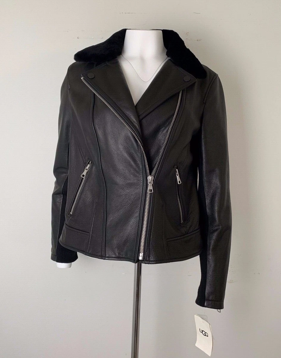 Ugg leather jacket deals