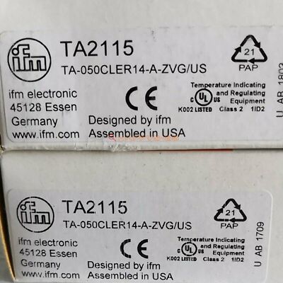 Eins Neu IFM Temperatursensor TA2115 TA-050CLER14-A-ZVG/US