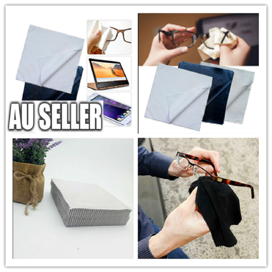 520X Cloths Cleaning Eye Screen Wipe Microfibre Glasses Lens Cleaner