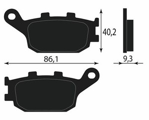 2008 PASTIGLIA FRENO POSTERIORE 69101 44850 SUZUKI DL V-STROM 650 XK NO ABS R