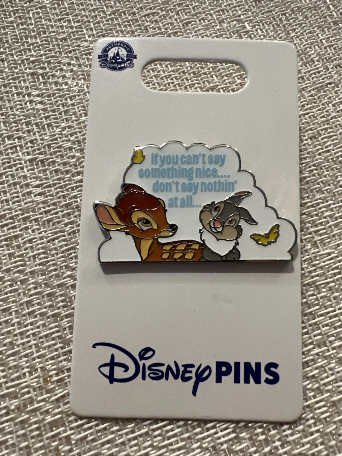 2024 Disney Parks Bambi Thumper “If You Can’t Say Something Nice…” Quote OE Pin
