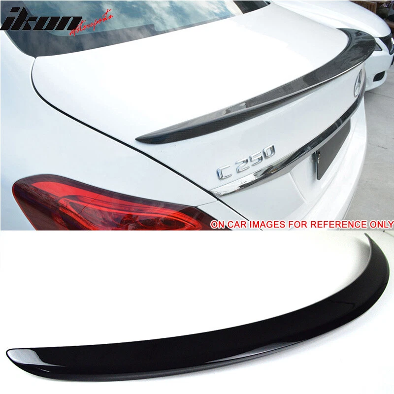 Alerón de maletero estilo AMG para Benz W205 clase C 15-21 pintado #197 negro obsidiana