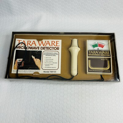 Tara Ware Microwave Detector Radiation Leak Tester Vintage Open Box Gadget