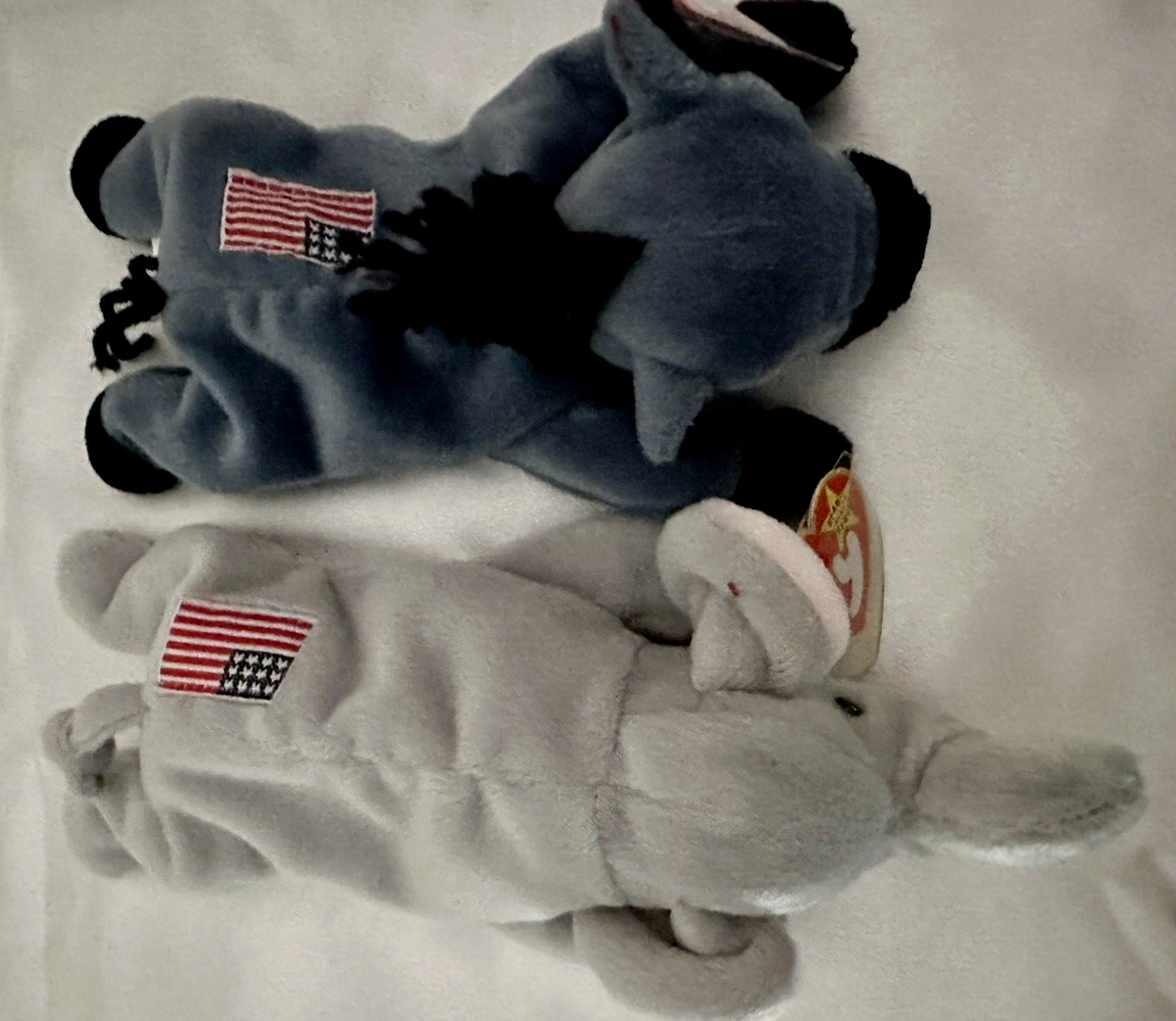 Ty 1996 Lefty & Righty beanie babies PVC vintage retired | eBay