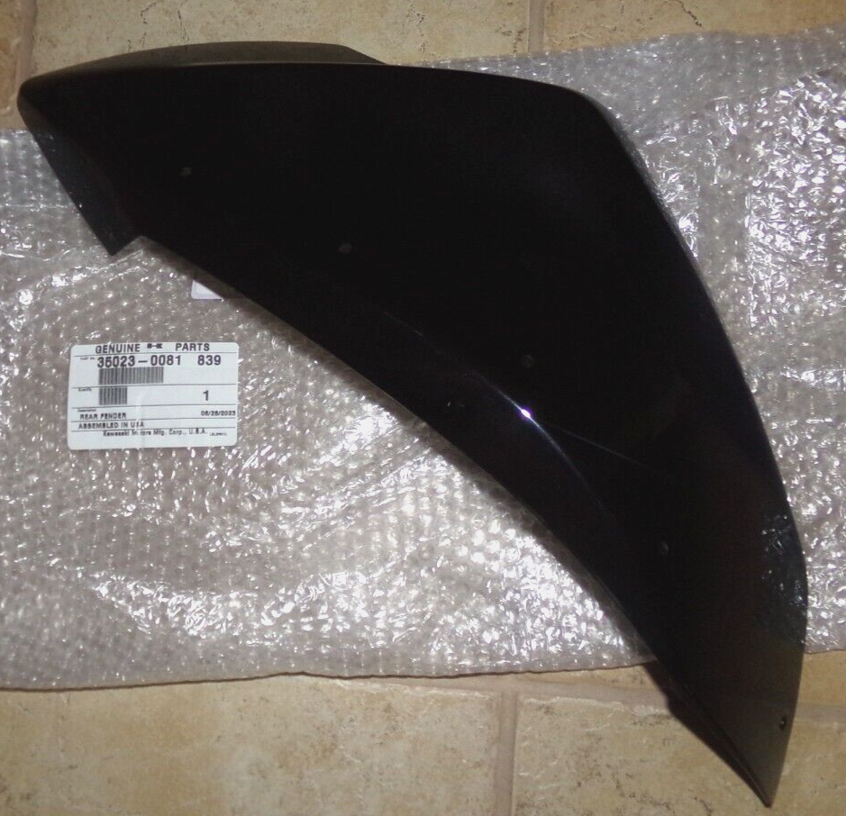 KAWASAKI KFX450R KFX450 REAR FENDER BLACK LEFT-SIDE EXTENSION