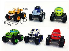 Racer Cars Trucks Set 6PCS/Set Blaze and the Monster Machines Vehicles Kid Toy