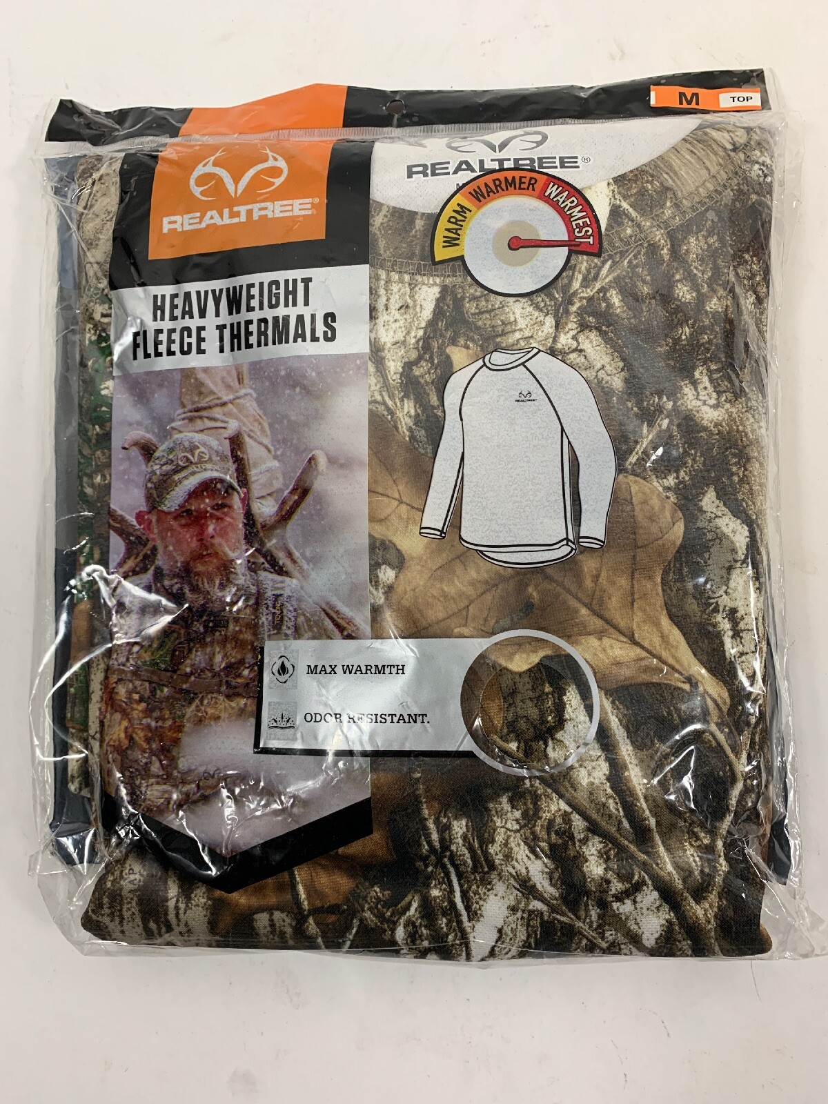 realtree heavyweight fleece thermal top
