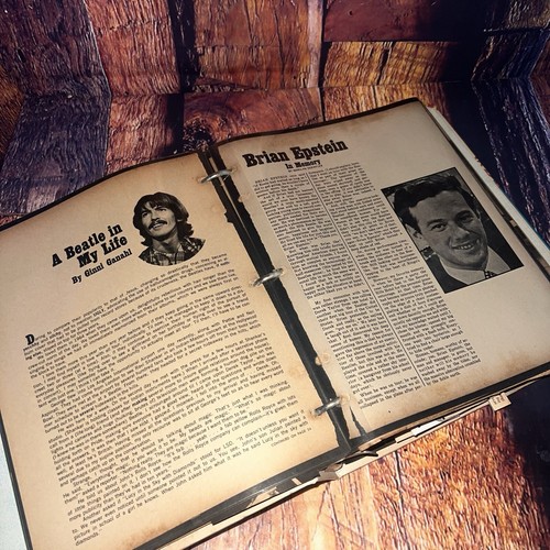 VTG 1967-1970 Beatles Magazine Newspaper Clippings Yellow Submarine Binder READ - Picture 13 of 24