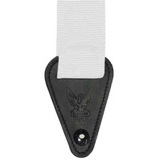 Clayton Inner Lock White Guitar Strap | Classical Electric Acoustic Bass
