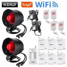 KERUI WIFI Security Alarm System Wireless Tuya Smart Home Outdoor Siren Horn US